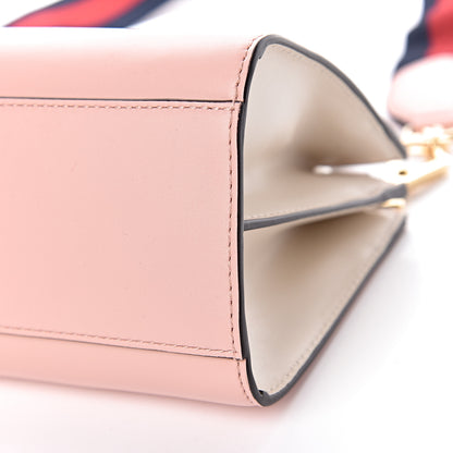 Gucci Nappa Bamboo Web Mini Nymphaea Top Handle Bag Perfect Pink Mystic White 11 of 11