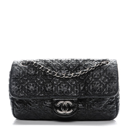 Chanel Vinyl Rock In Moscow Single Flap Black 1 of 8