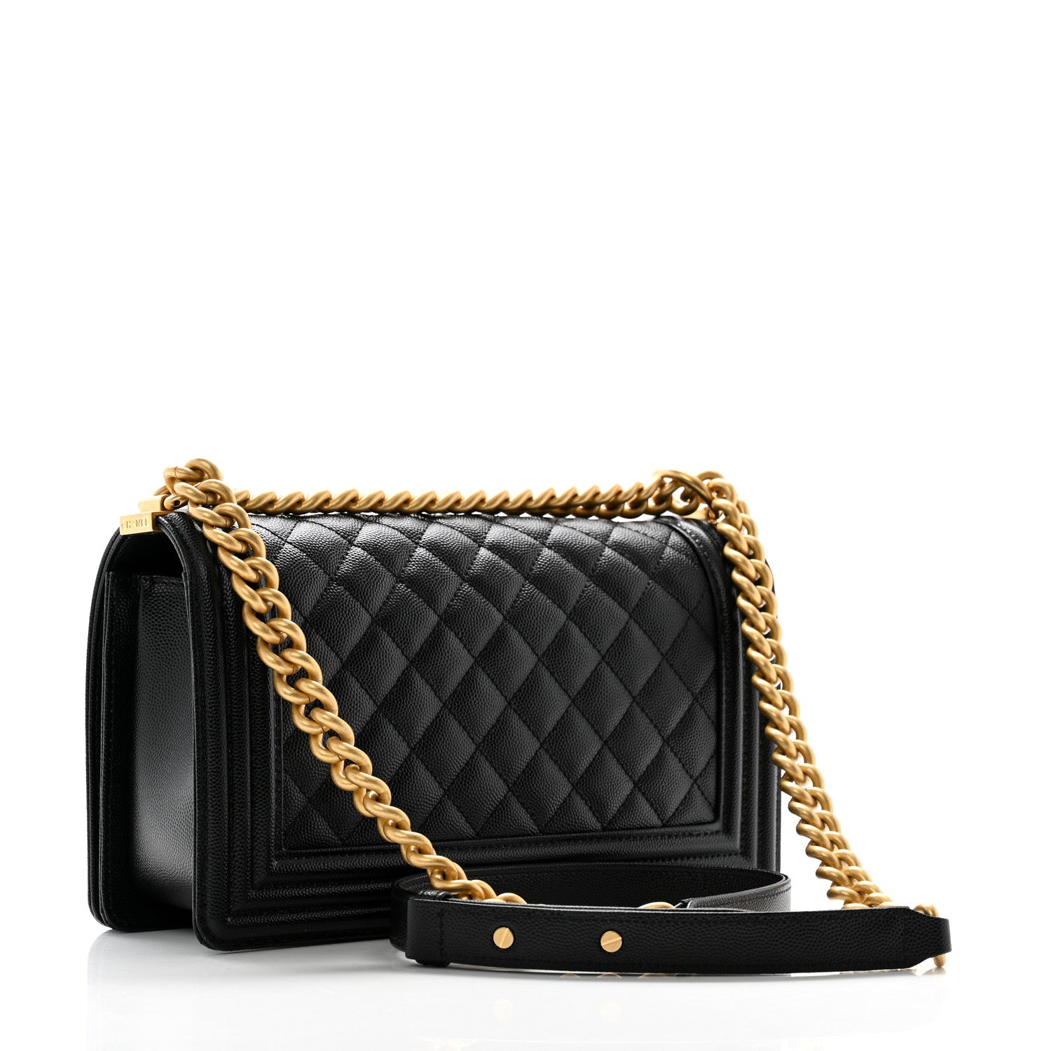 Chanel Caviar Quilted Medium Boy Flap Black 3 of 10