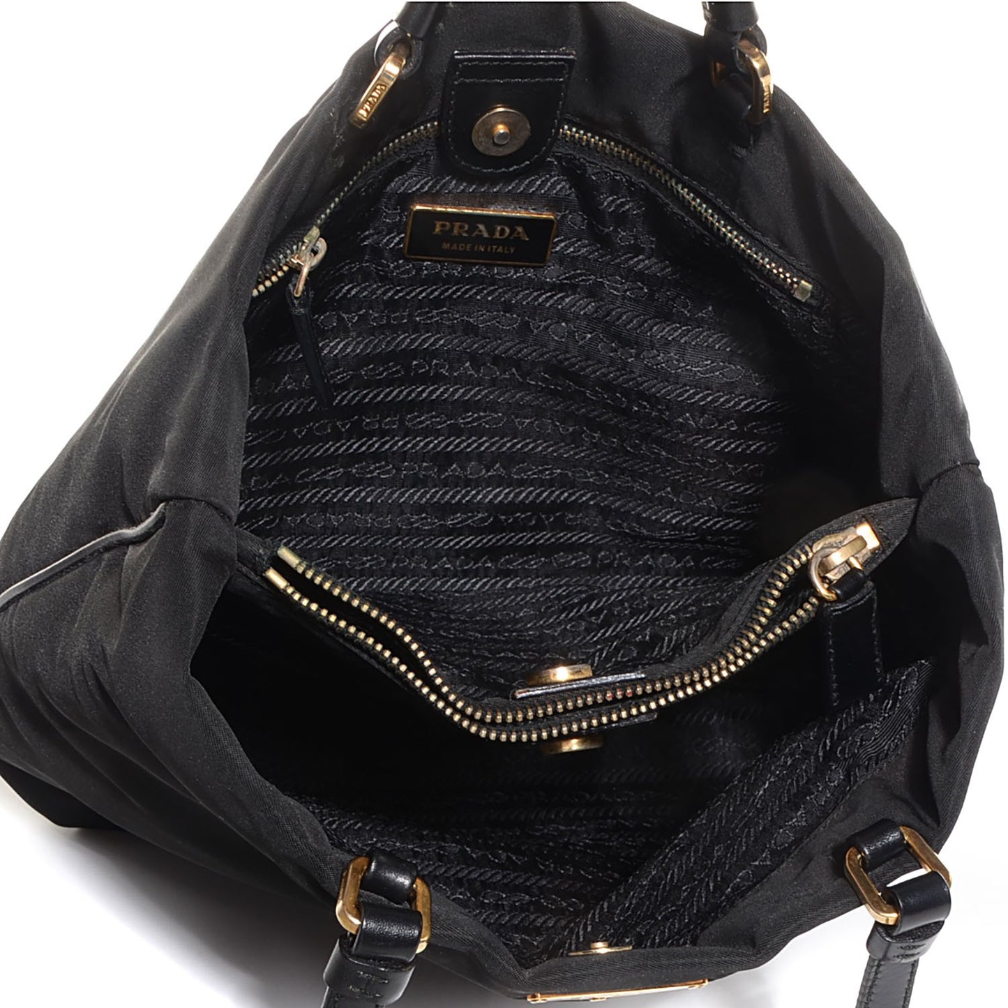 Tessuto Nylon Tote Nero Black