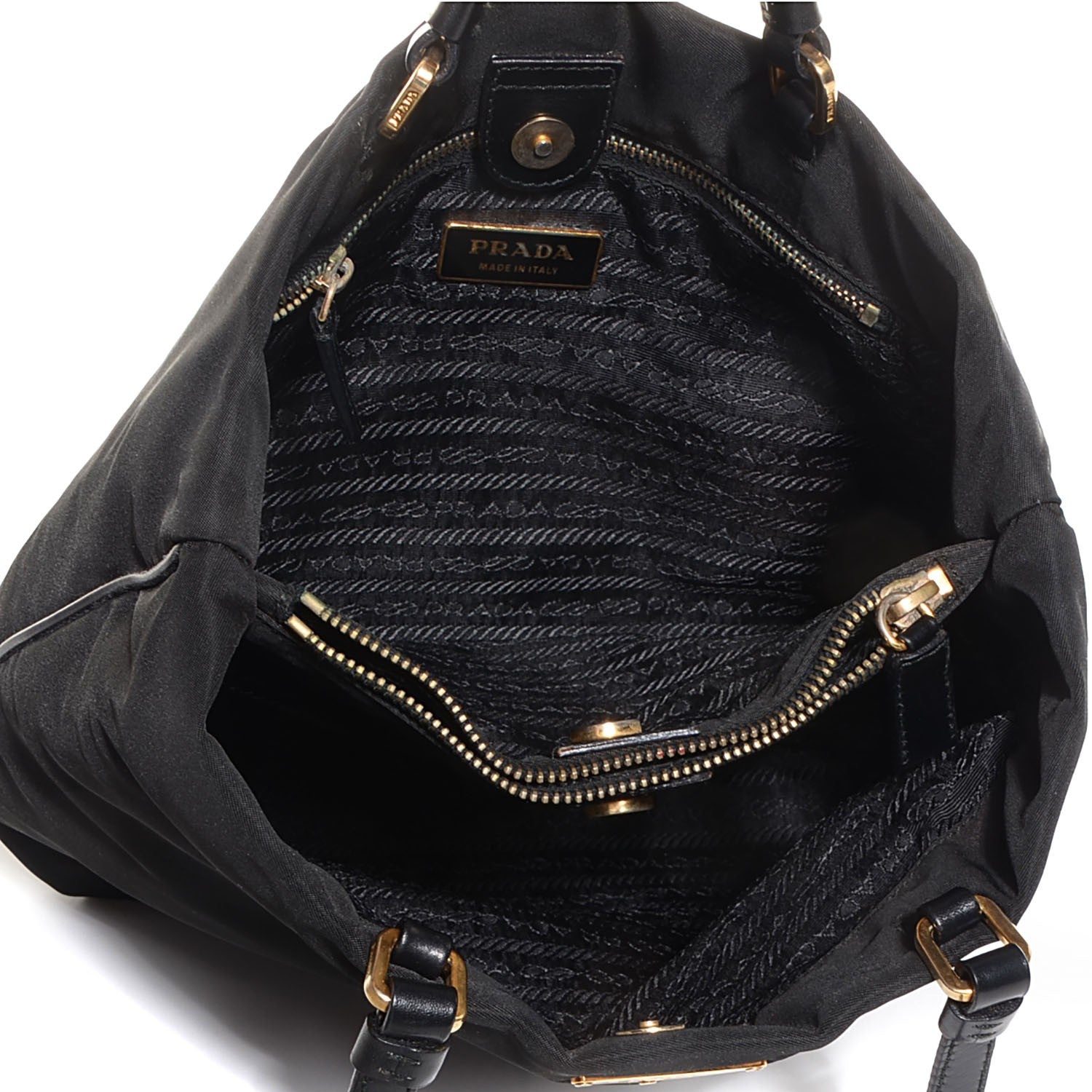 Prada Tessuto Nylon Tote Nero Black 5 of 11