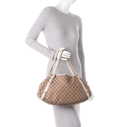 Gucci Monogram Medium Abbey Shoulder Bag Off White 2 of 7