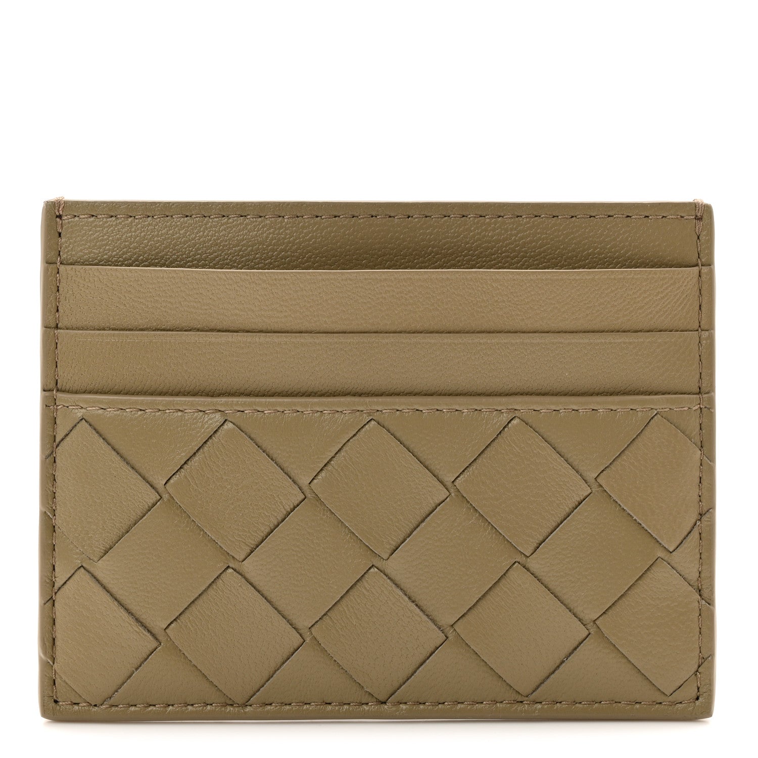 Bottega Veneta Nappa Intrecciato Credit Card Case Travertine 1 of 7