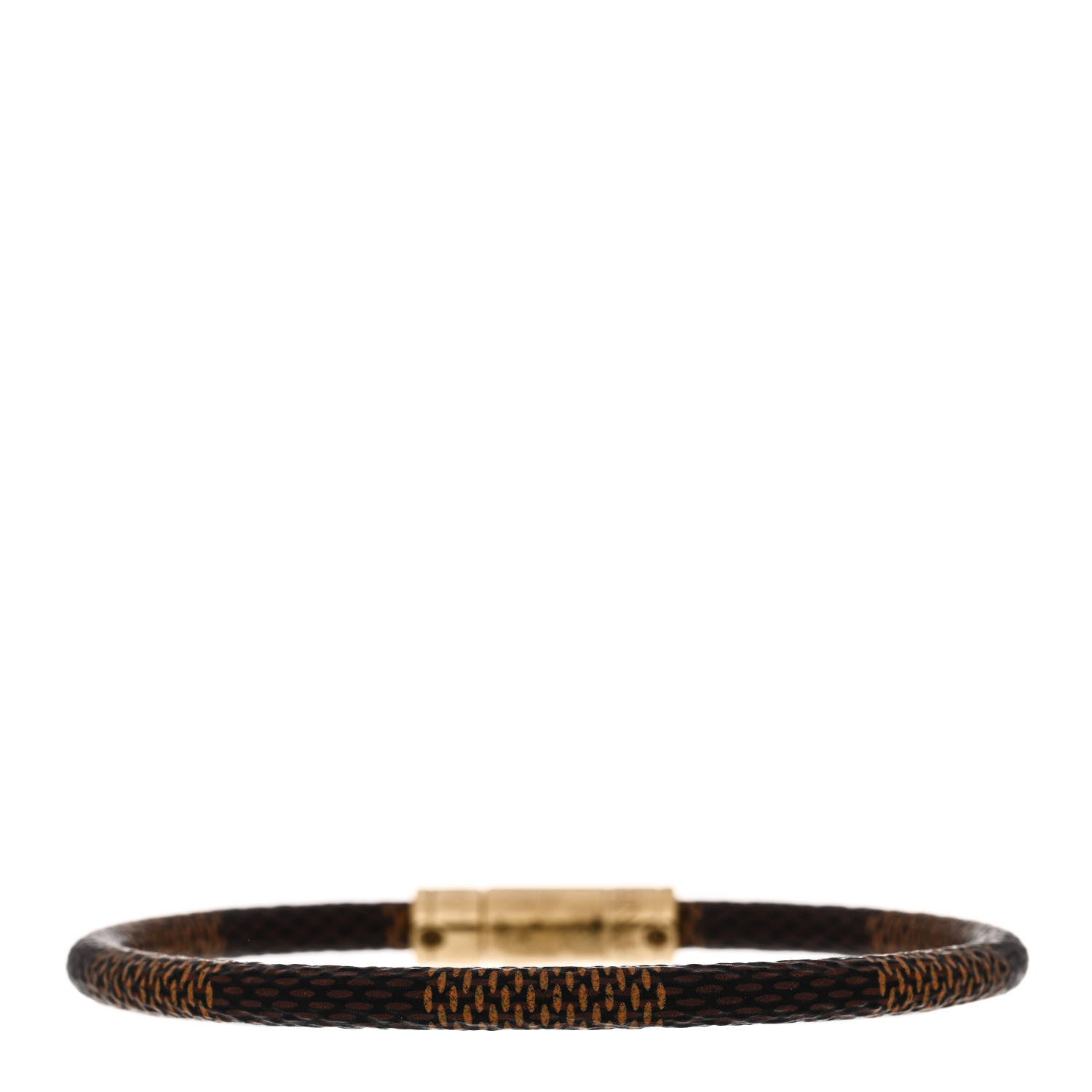 Louis Vuitton Damier Ebene Keep It Bracelet 21 3 of 5