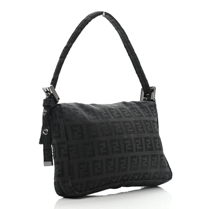 Fendi Zucchino Mini Baguette Black 3 of 14