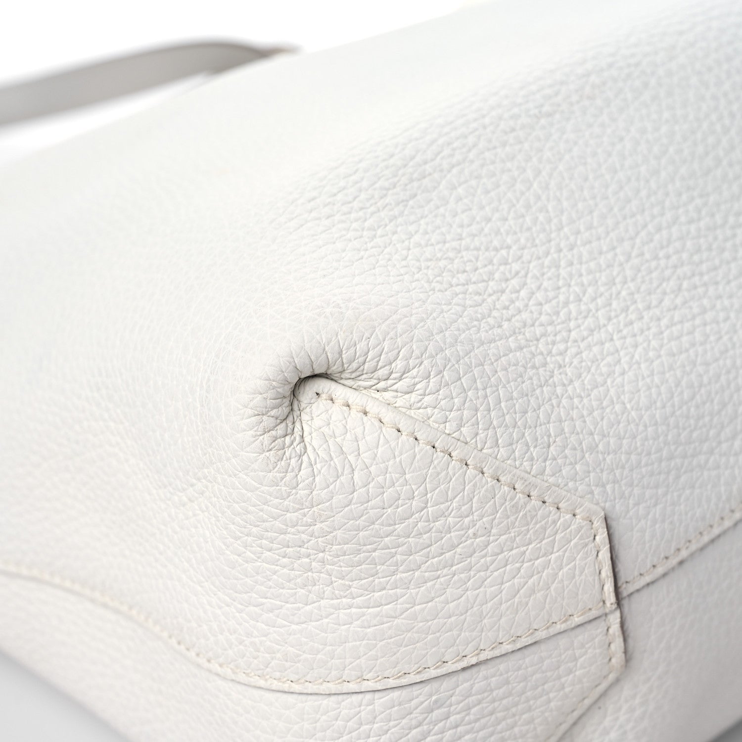Hermes Taurillon Clemence Double Sens 45 Reversible Tote White Gris Perle 14 of 17