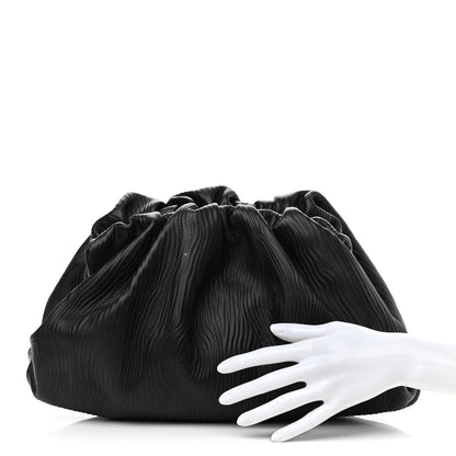 Bottega Veneta Bark Calfskin Embossed The Pouch Oversized Clutch Black 2 of 10