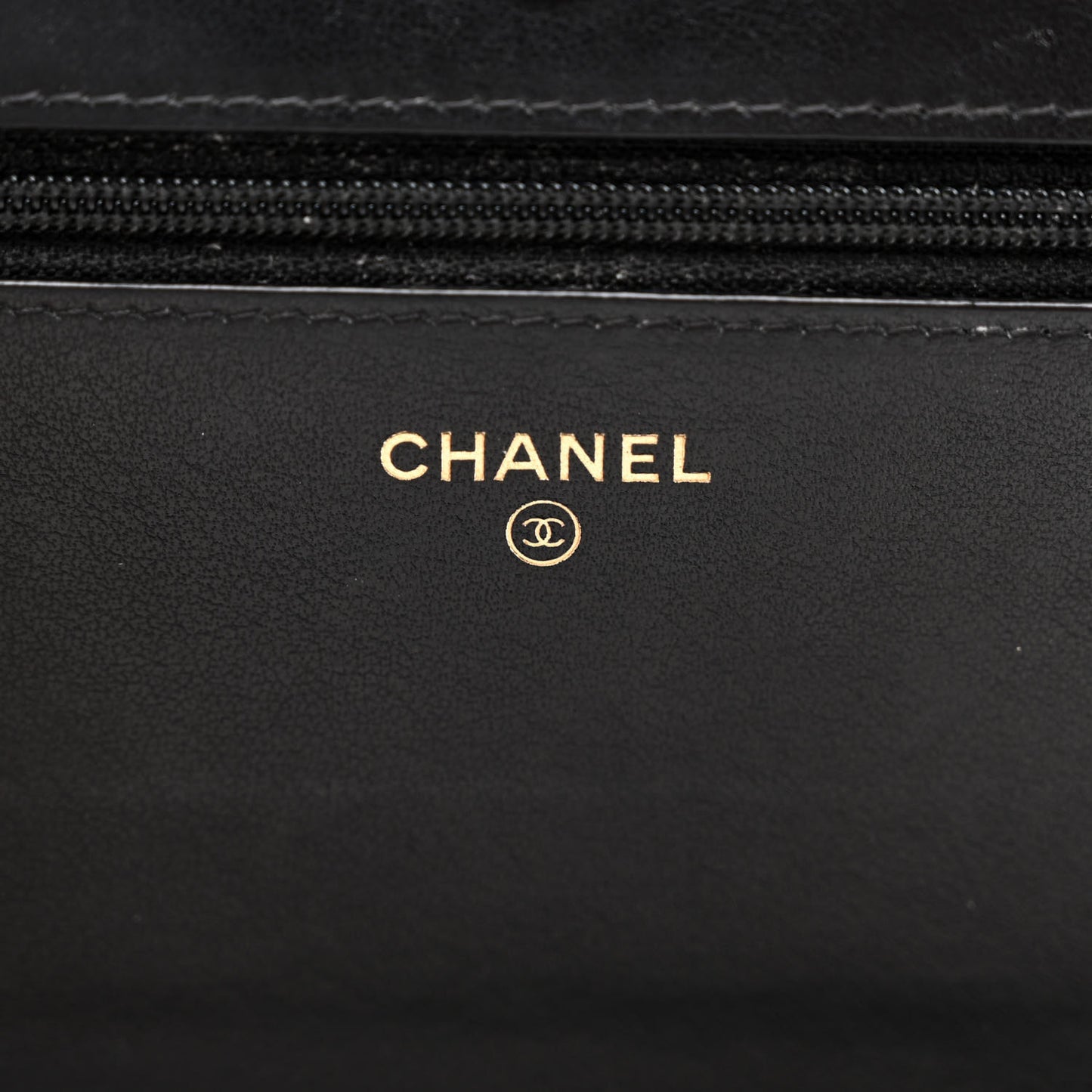 Caviar Quilted Boy Wallet On Chain WOC Black