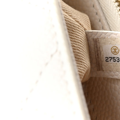 Chanel Grained Calfskin Small Stitched Flap White 7 of 11
