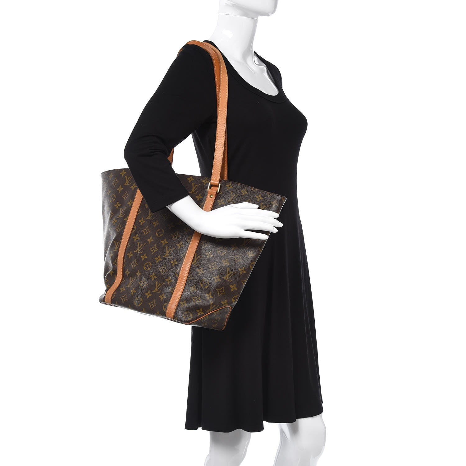 Louis Vuitton Monogram Sac Shopping Tote 2 of 12