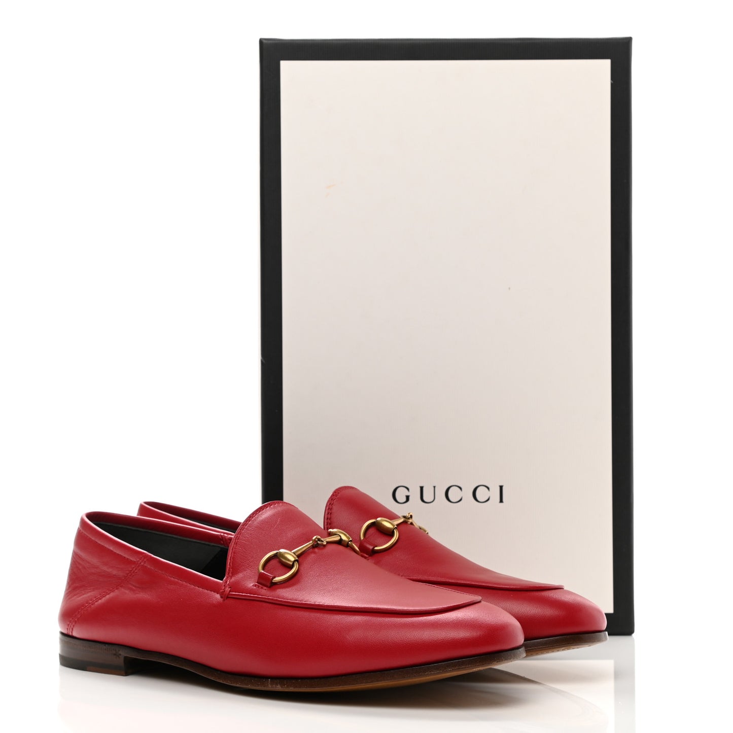 Lambskin Womens Brixton Horsebit Loafers 39.5 Hibiscus Red