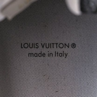 Louis Vuitton Crystal Mens LV Trainer Sneakers 9 Black Grey 8 of 9
