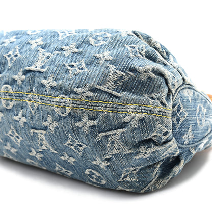 Louis Vuitton Monogram Denim Pleaty Blue 9 of 11