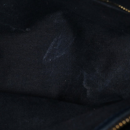 Burberry Grainy Calfskin House Check Medium Banner Tote Ink Blue 5 of 12