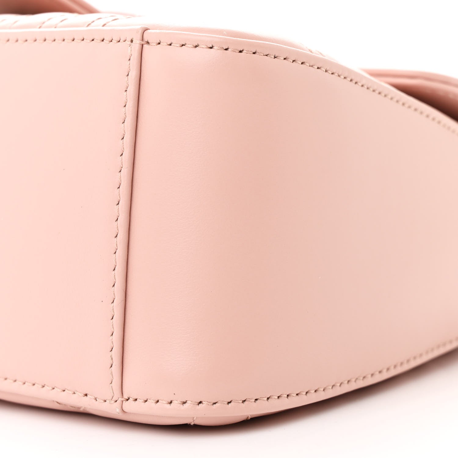 Gucci Calfskin Matelasse Monochrome GG Marmont Top Handle Shoulder Bag Perfect Pink 10 of 11