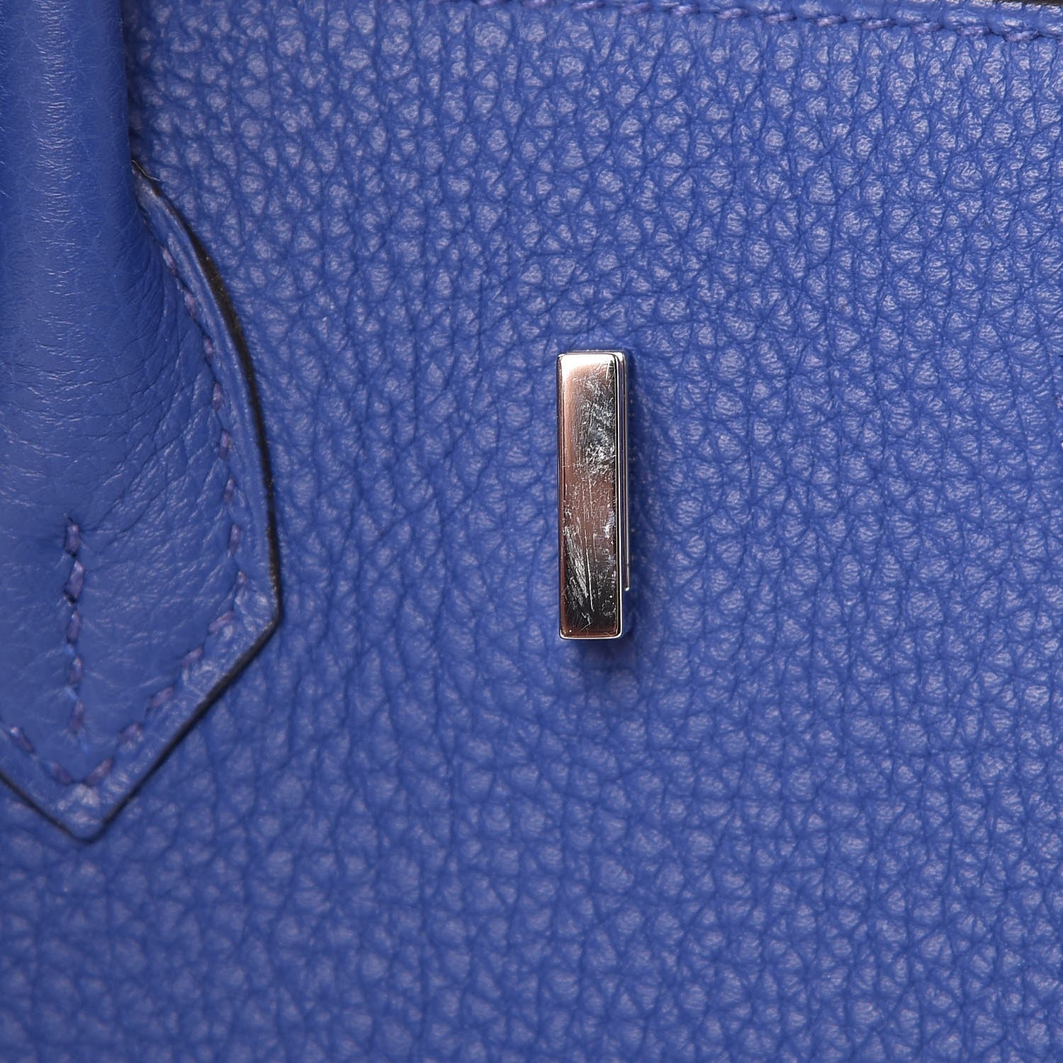 Hermes Togo Birkin 25 Bleu Electrique 15 of 26