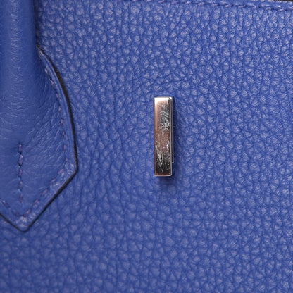 Hermes Togo Birkin 25 Bleu Electrique 15 of 26