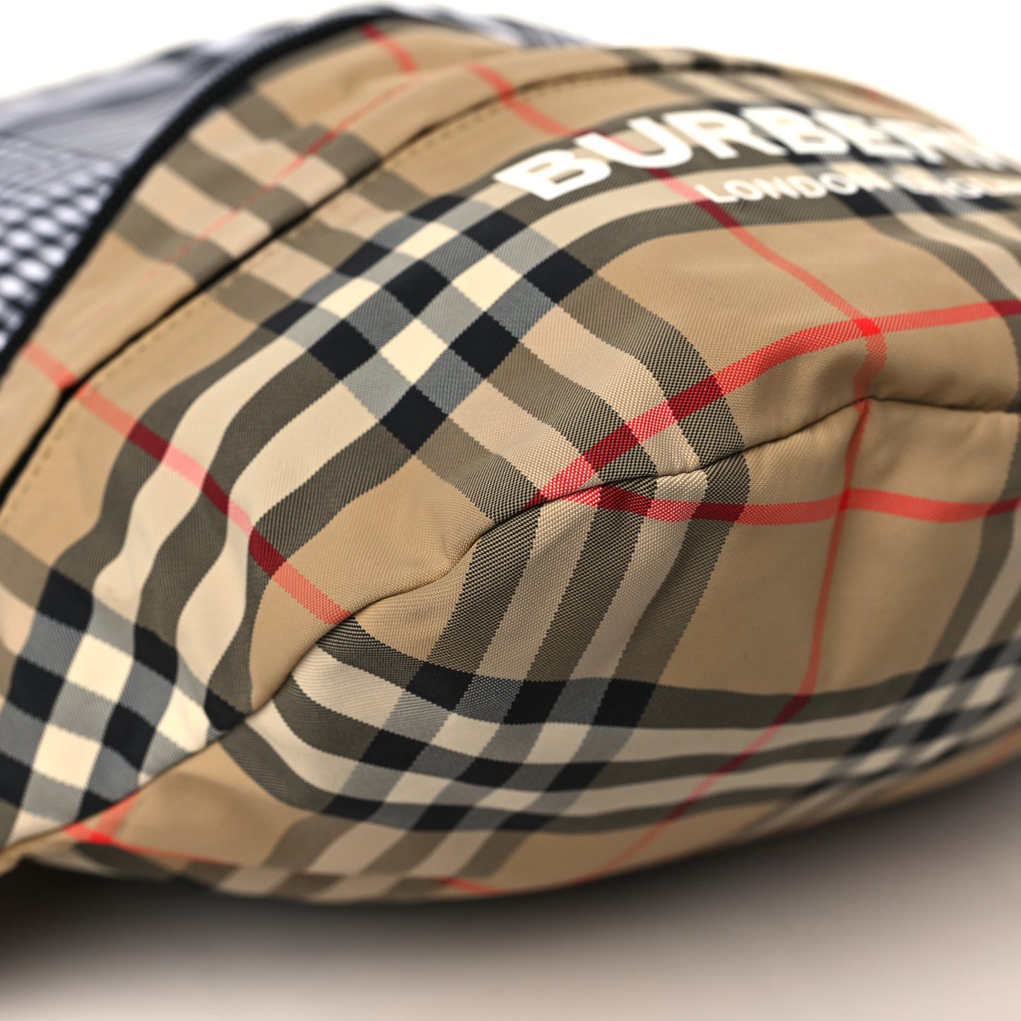 Nylon Rex Vintage Check Convertible Backpack Bum Bag Archive Beige Grey