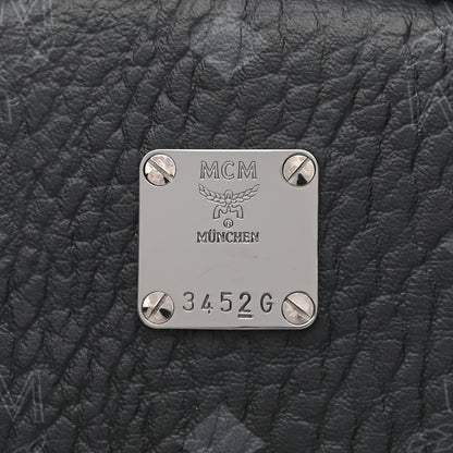 MCM Visetos Medium Side Studs Stark Backpack Black 7 of 15