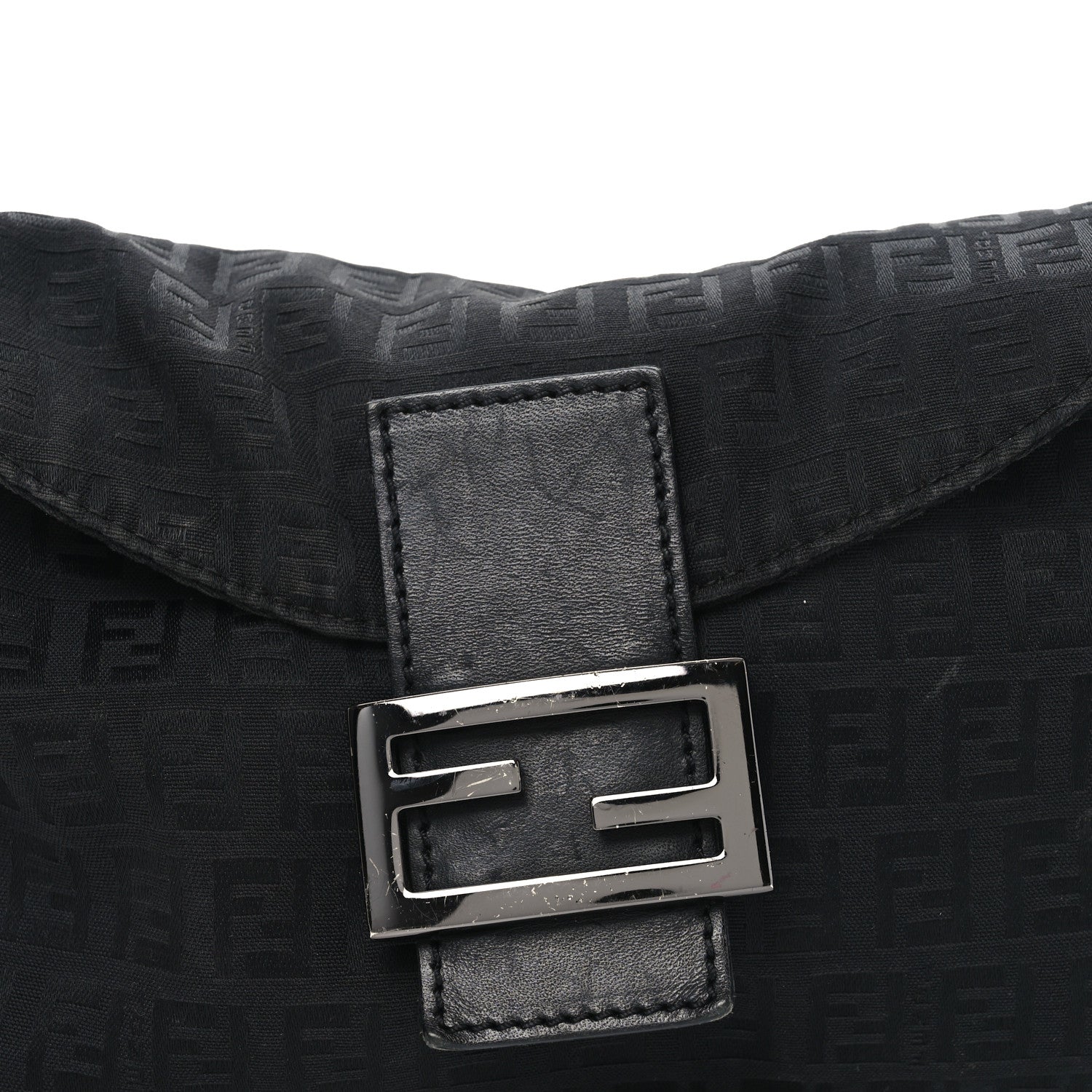 Fendi Zucchino Baguette Black 8 of 11