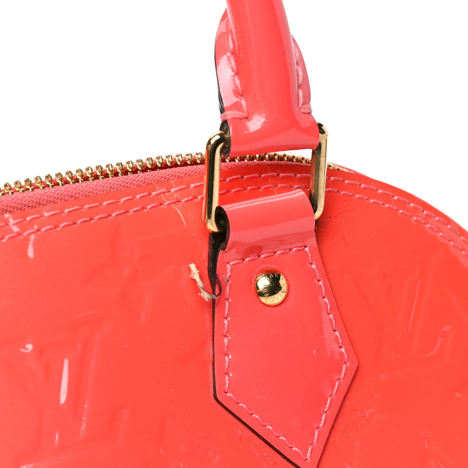 Louis Vuitton Vernis Alma BB Rose Litchi 7 of 10