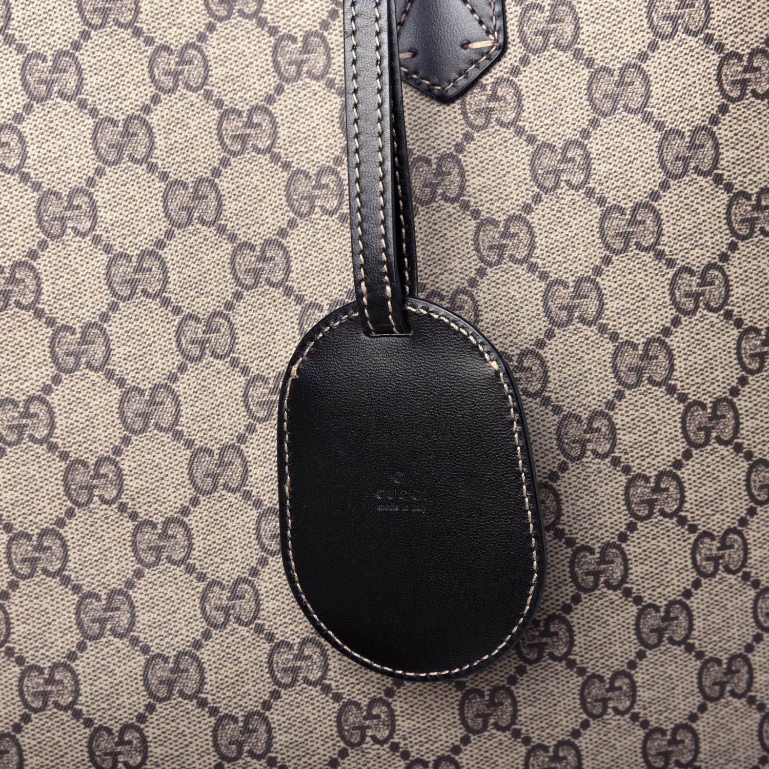 Gucci GG Supreme Monogram Large Reversible Tote Beige Black 17 of 17