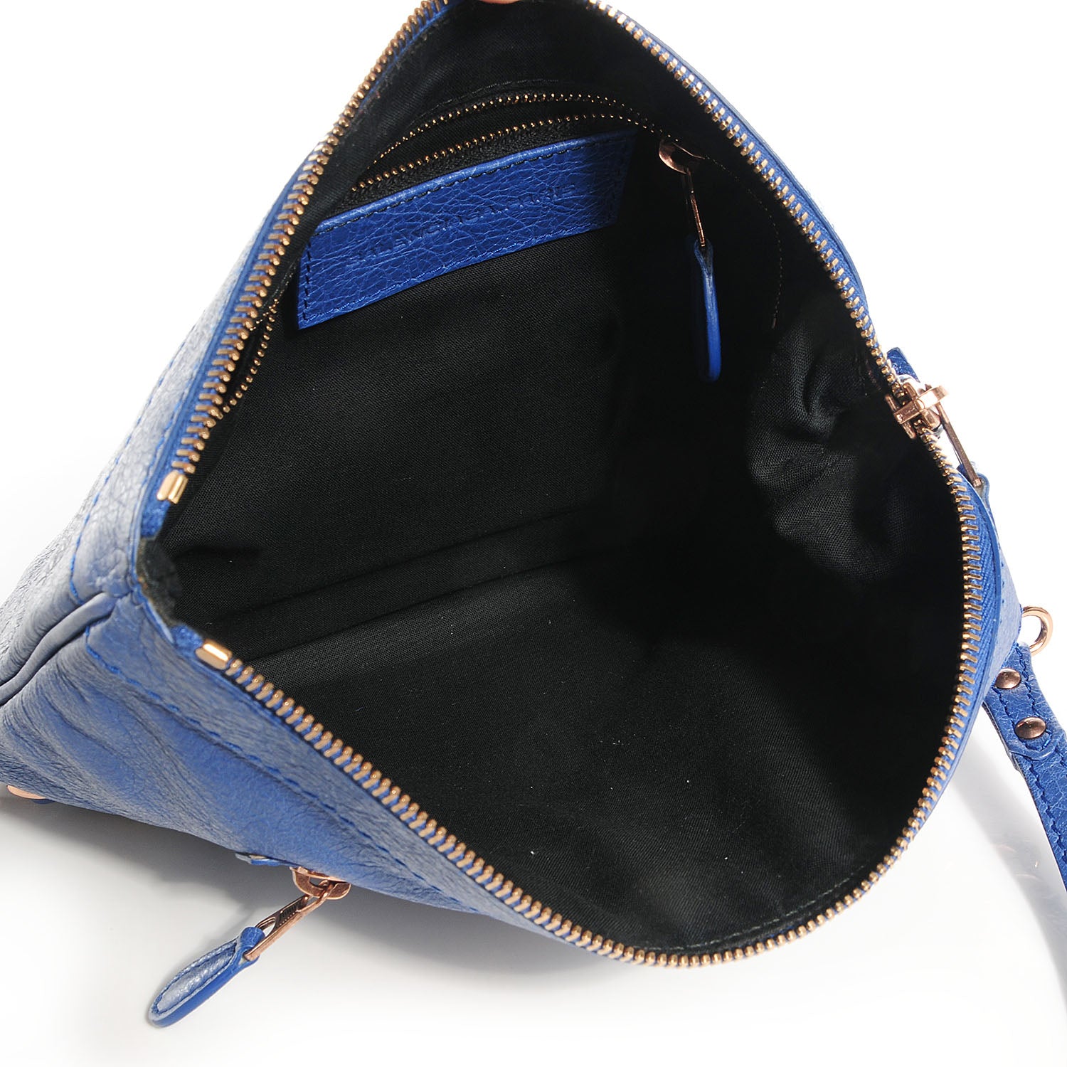 Balenciaga Agneau Giant 12 Rose Gold Hardware Flat Handle Clutch Bleuette 10 of 10