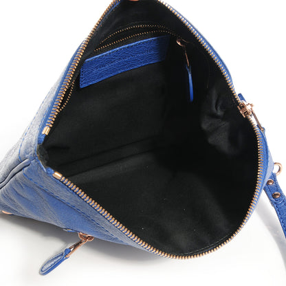 Balenciaga Agneau Giant 12 Rose Gold Hardware Flat Handle Clutch Bleuette 10 of 10