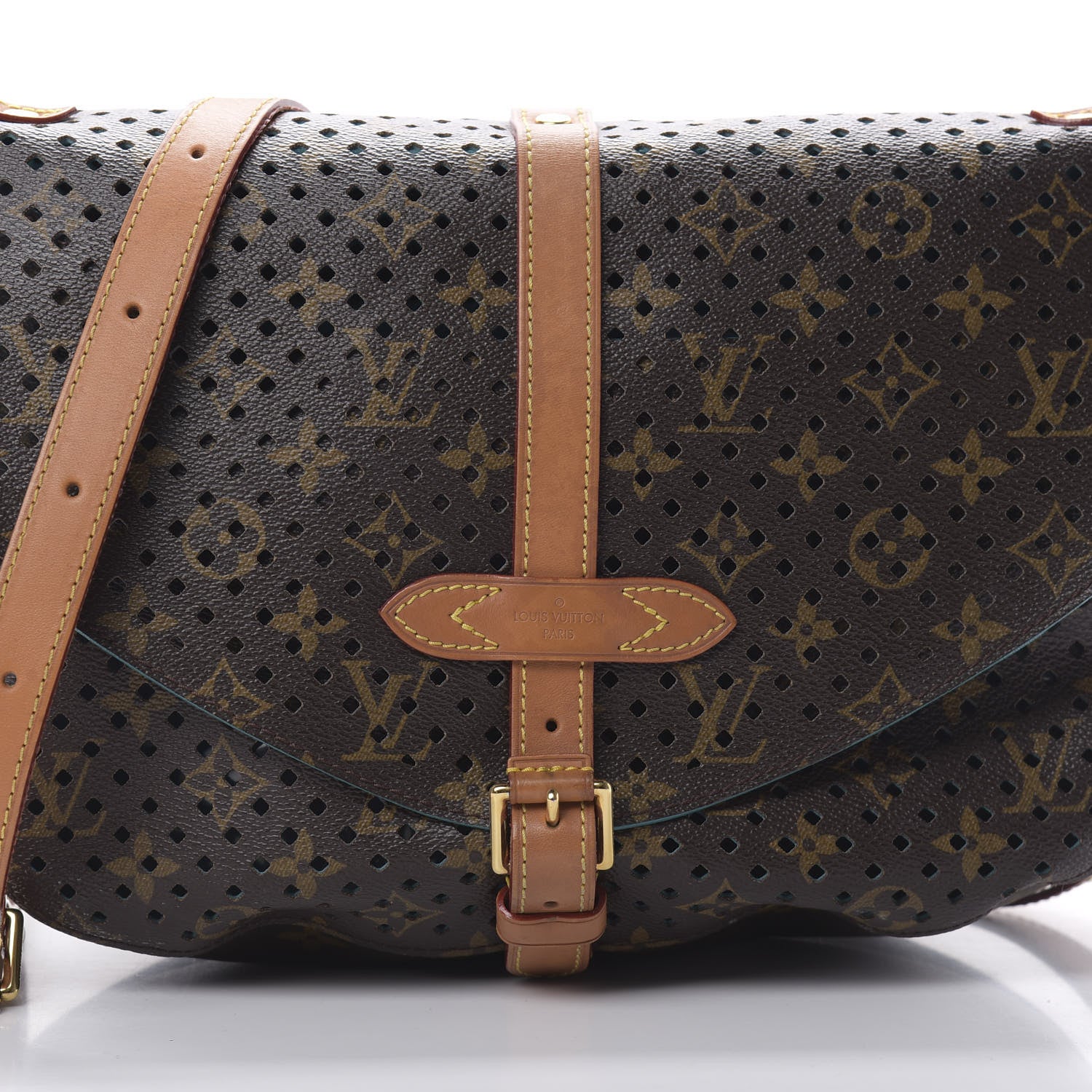 Louis Vuitton Monogram SC Flore Saumur Teal 9 of 15