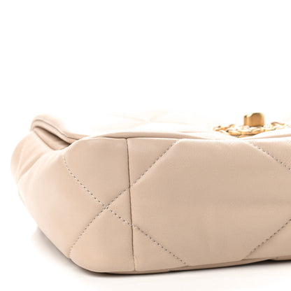 Chanel Lambskin Quilted Medium Chanel 19 Flap Beige 8 of 9