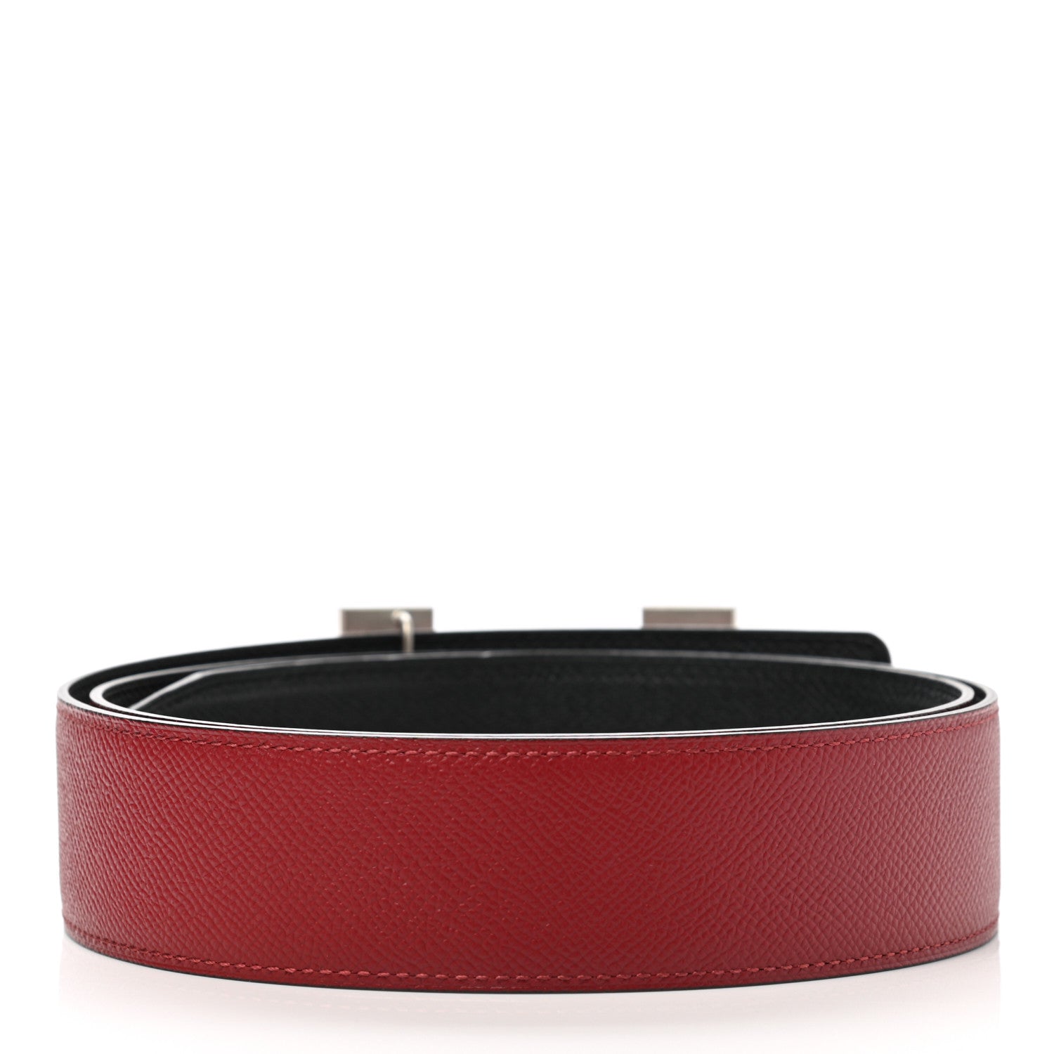 Hermes Epsom 42mm Constance 2 H Belt 100 Rouge Grenat Black 2 of 7