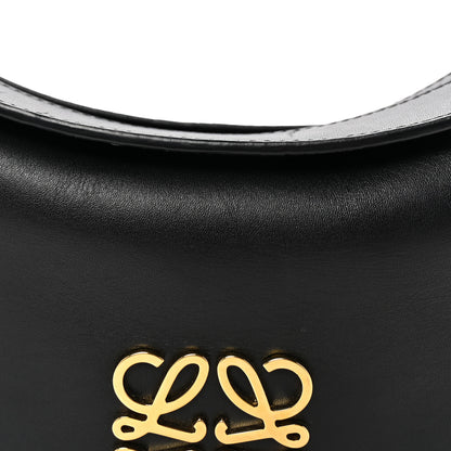 Loewe Satin Calfskin Small Anagram Luna Bag Black Pecan 7 of 9