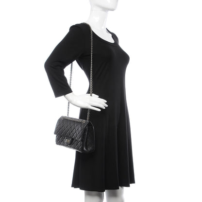 Chanel Aged Calfskin Quilted 2.55 Reissue 225 Flap Black 3 of 11