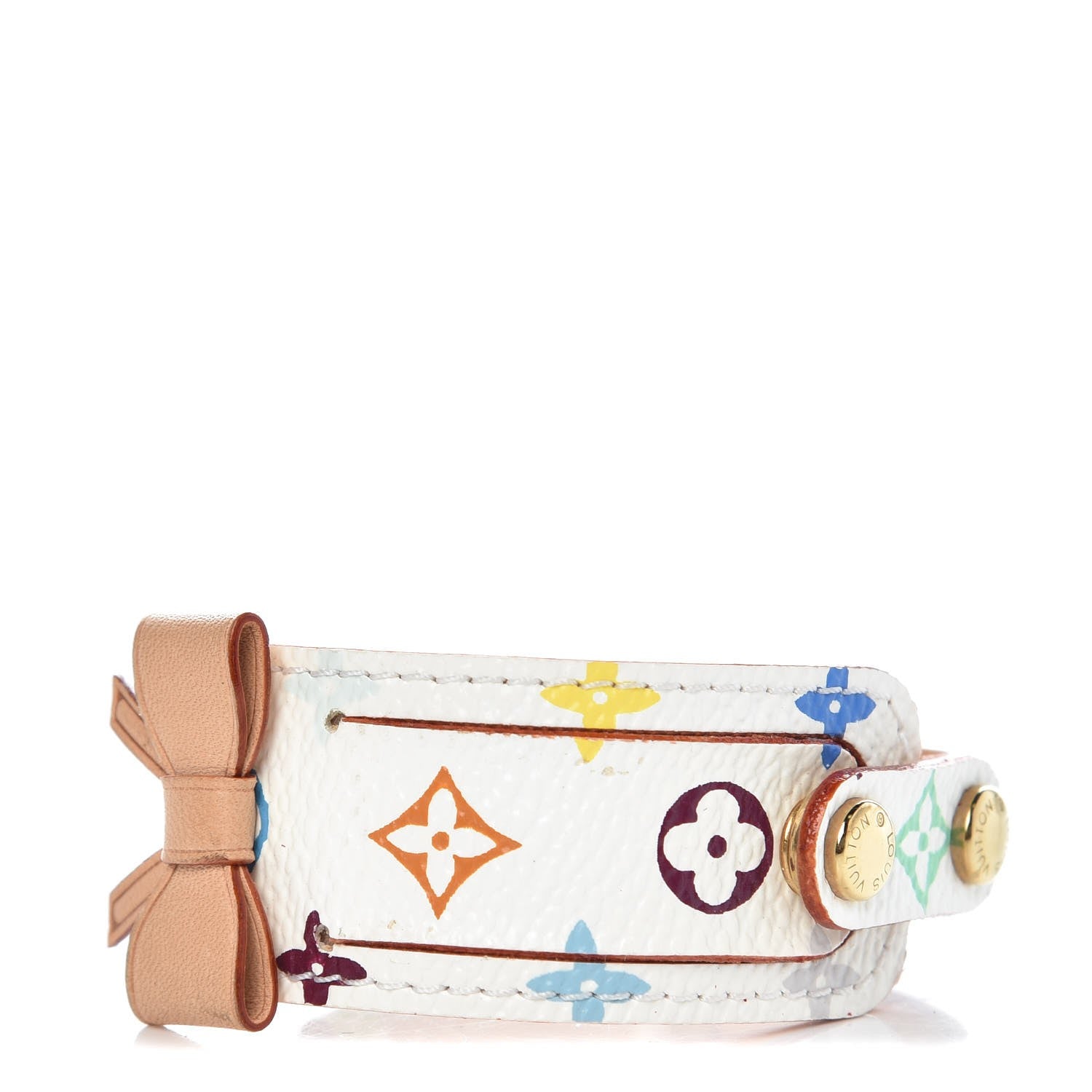 Louis Vuitton Monogram Multicolor Address Wish Bracelet White 1 of 6