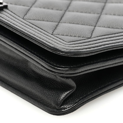 Chanel Caviar Quilted Boy Wallet On Chain WOC So Black 10 of 11