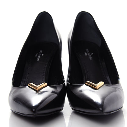 Louis Vuitton Calfskin Heartbreaker Pumps 36.5 Black 2 of 11