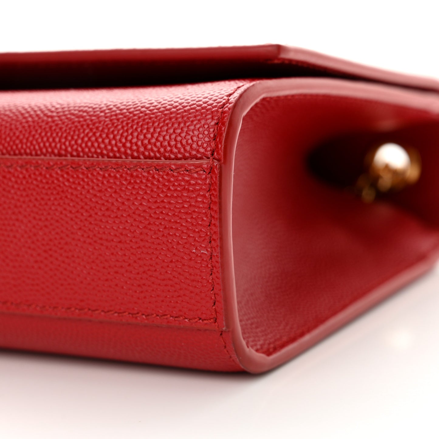 Grain De Poudre Medium Monogram Kate Satchel Red