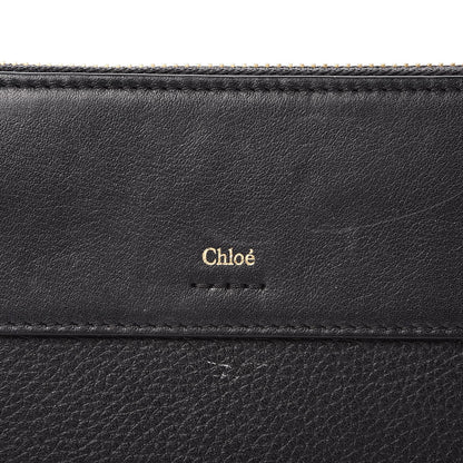 Chloe Grained Calfskin Joe Long Zip Around Wallet Black 6 of 11