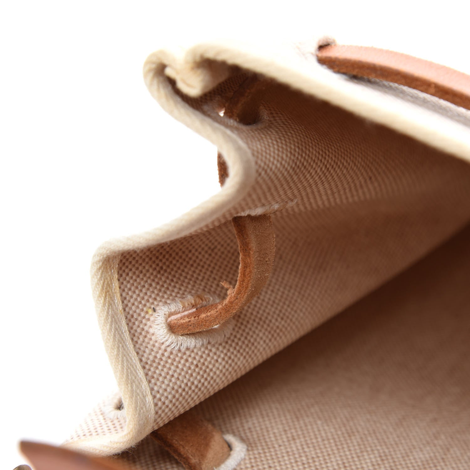 Hermes Toile Vache Calfskin Herbag 39 MM Natural 12 of 17