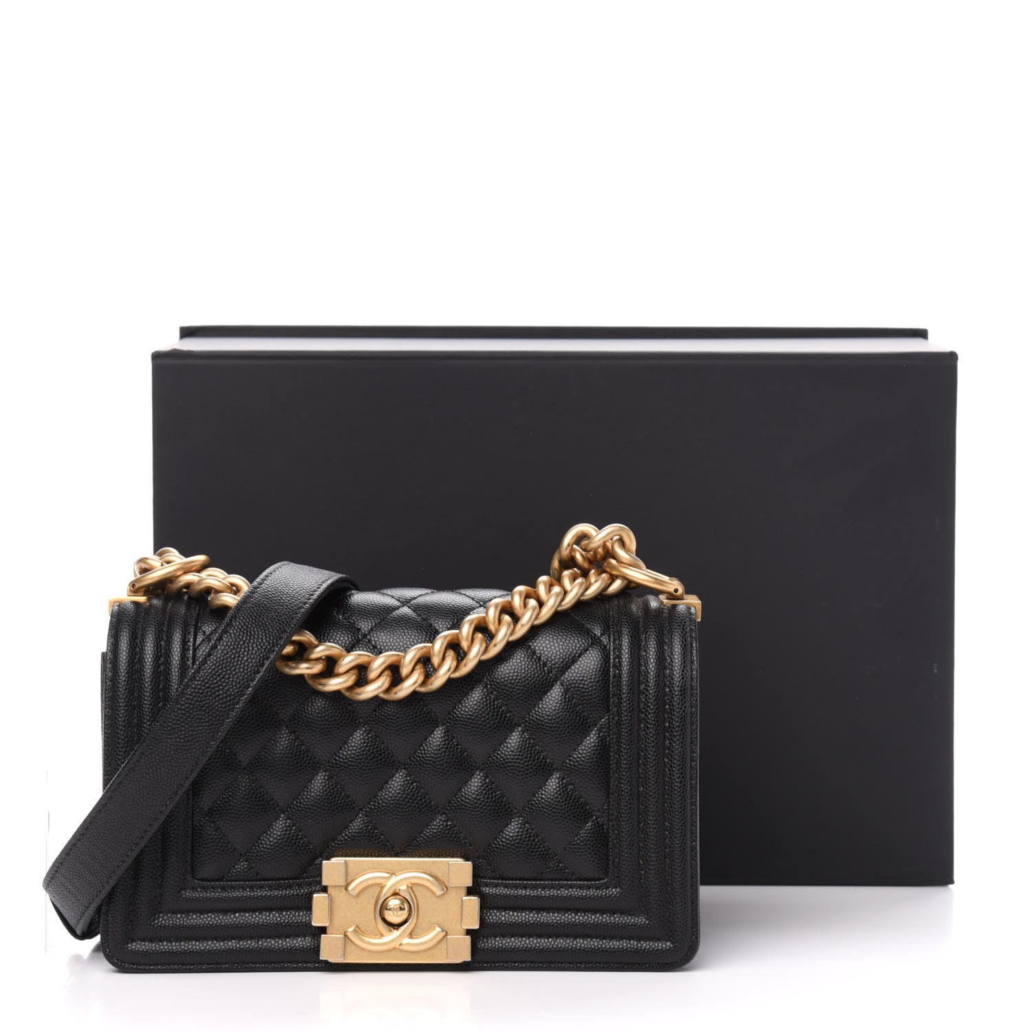 Chanel Caviar Quilted Small Boy Flap Black 13 of 13