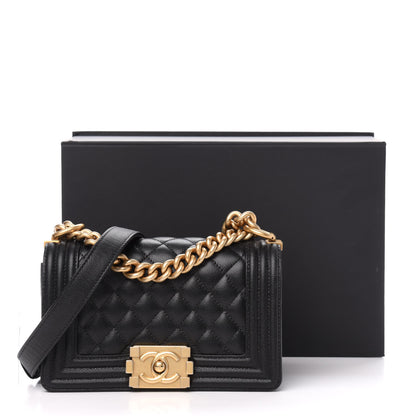 Chanel Caviar Quilted Small Boy Flap Black 13 of 13