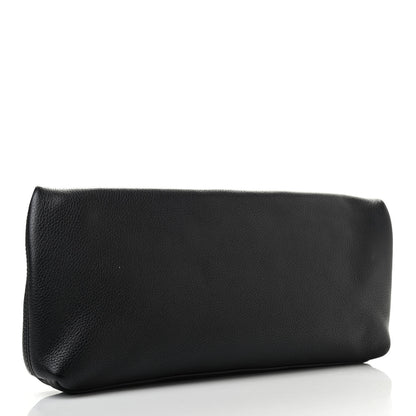 Alexander McQueen Grainy Calfskin Padlock Skull Clutch Black 3 of 7
