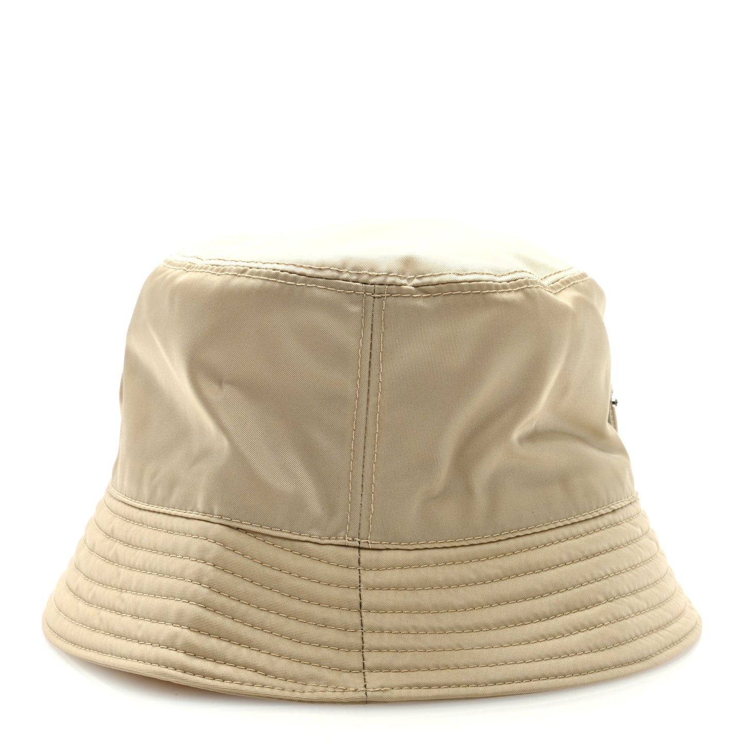 Re-Nylon Metal Triangle Logo Womens Bucket Hat L Cammeo