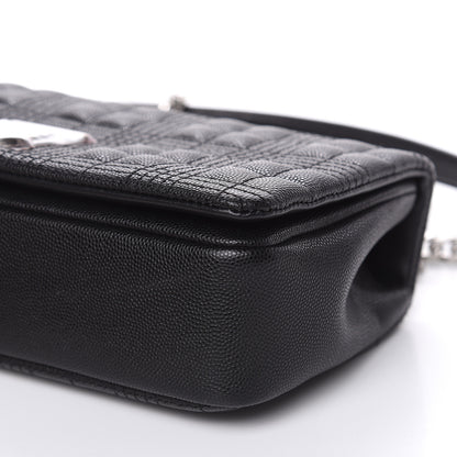 Burberry Grainy Calfskin Quilted Lola Bag Black 8 of 12