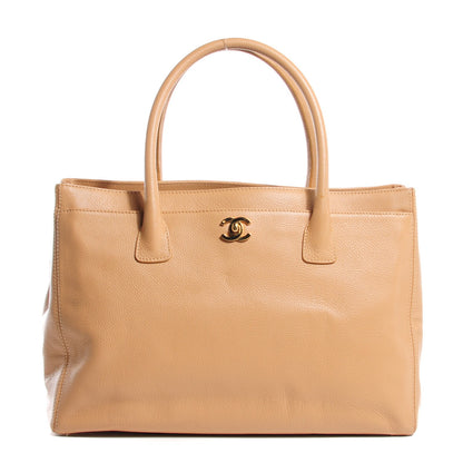 Chanel Calfskin Cerf Executive Shopper Tote Beige 1 of 7
