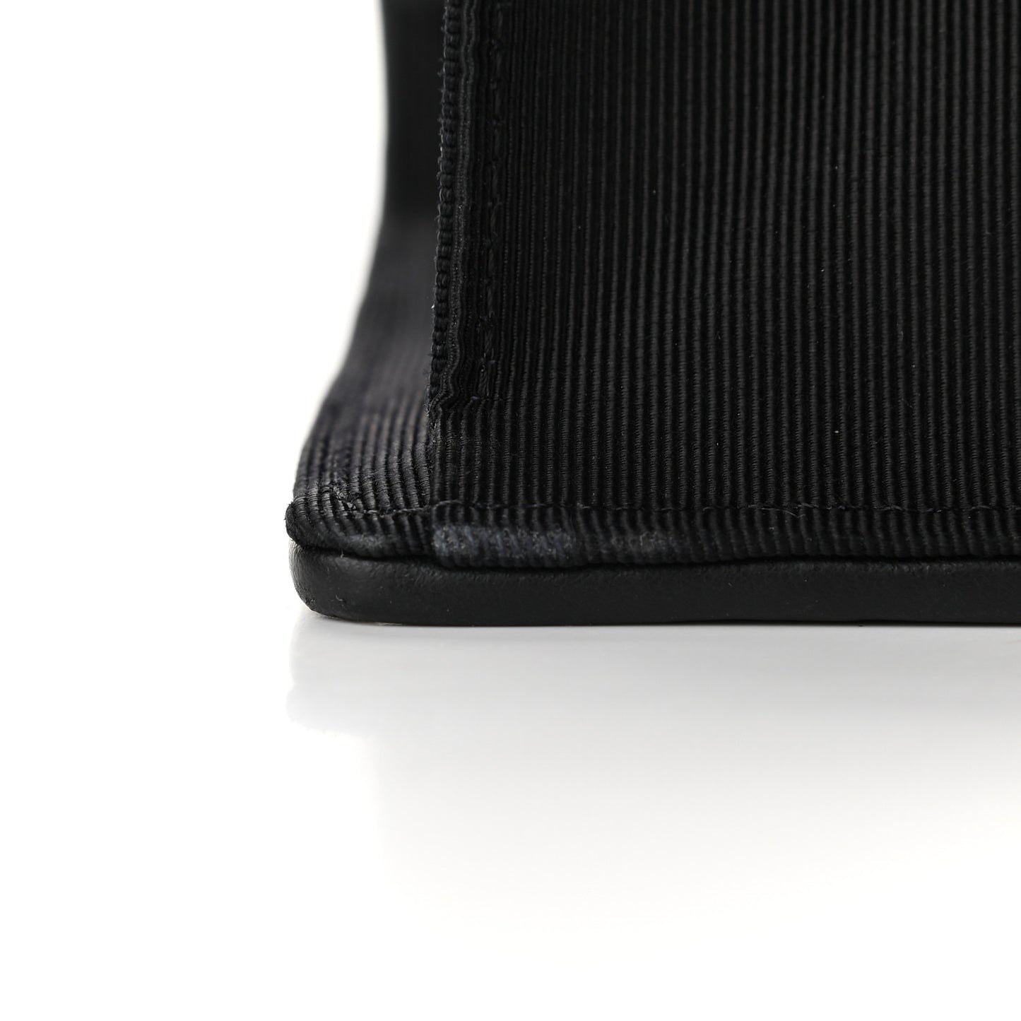 Lambskin Chevron Quilted Small Couture Flap Black White