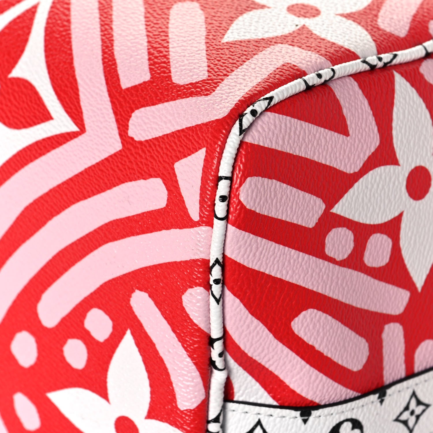 Louis Vuitton Monogram Giant Crafty Keepall Bandouliere 45 Rouge Rose Creme 5 of 14