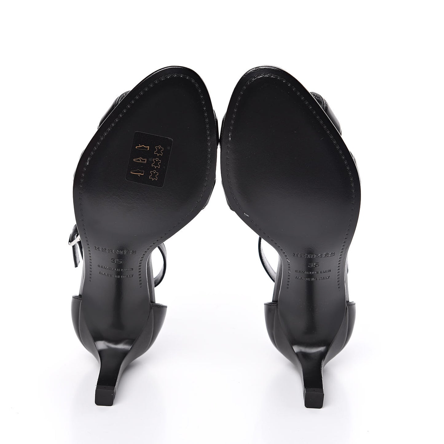 Calfskin Premiere Sandals 35 Black