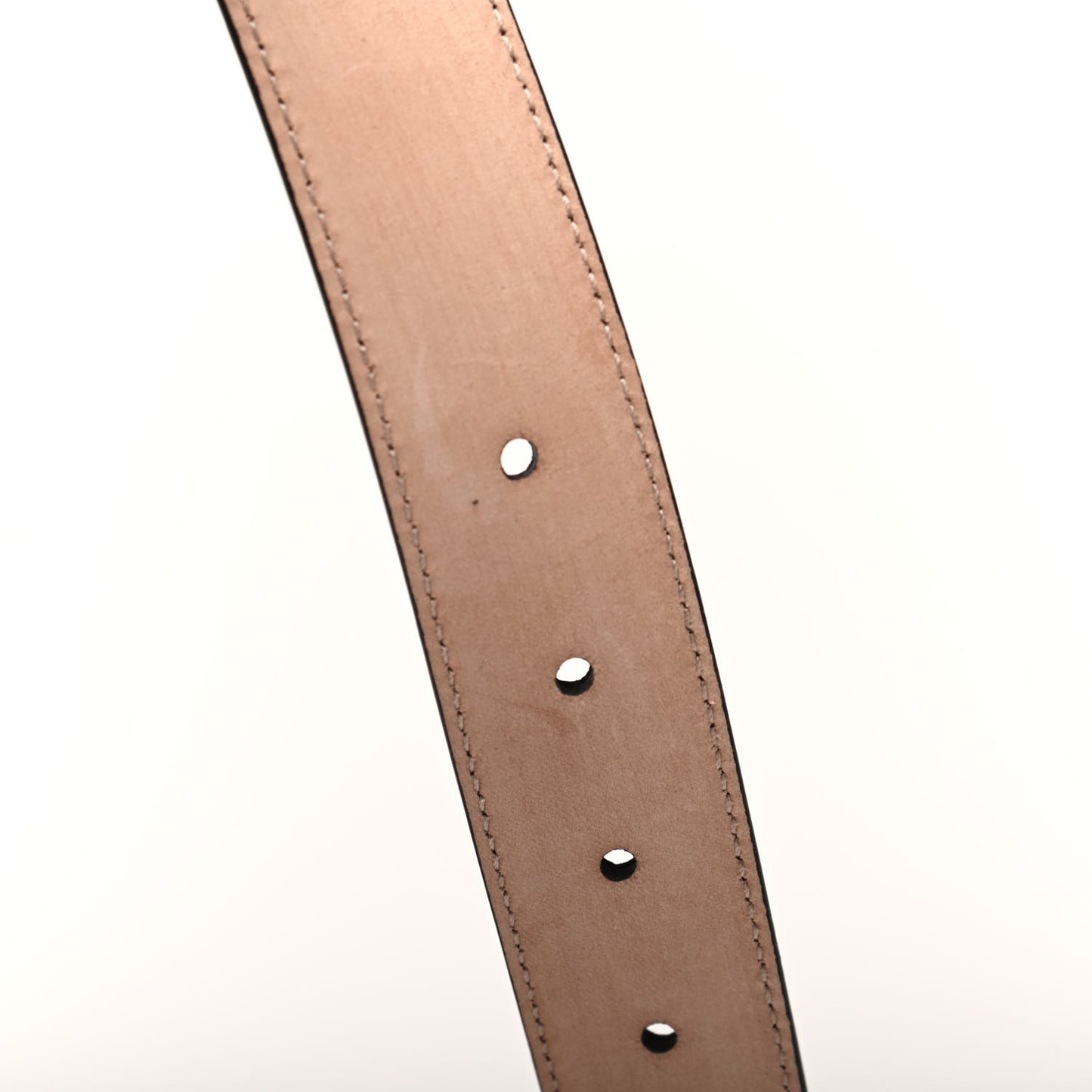 Textured Dollar Calfskin 30mm Belt 100 40 Black