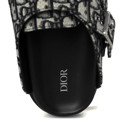 Christian Dior Oblique Mens Aqua Mules 45 Beige Black 8 of 11